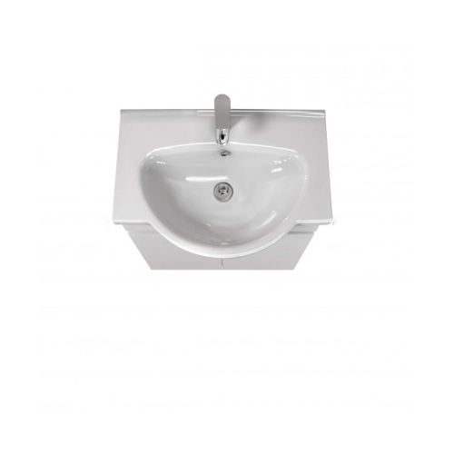 Тумба Мойдодир Temp 65 з умивальником Freja 65 біла 00-0008086