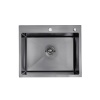 Кухонна мийка Kroner KRP Schwarze - 6050HM PVD (3.0/1.0 мм) CV025260