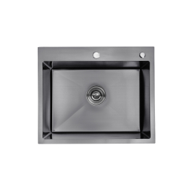 Кухонна мийка Kroner KRP Schwarze - 6050HM PVD (3.0/1.0 мм) CV025260