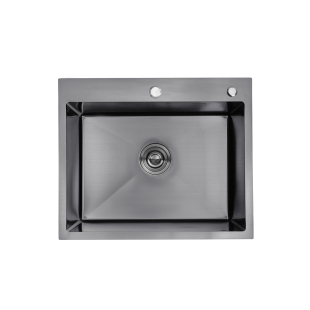 Кухонна мийка Kroner KRP Schwarze - 6050HM PVD (3.0/1.0 мм) CV025260