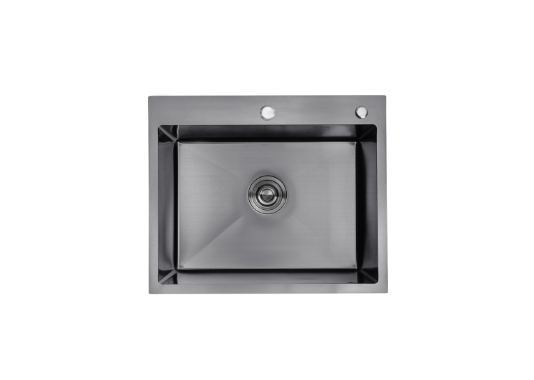 Кухонна мийка Kroner KRP Schwarze - 6050HM PVD (3.0/1.0 мм) CV025260