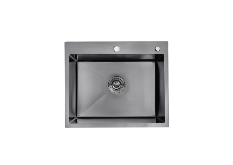 Кухонна мийка Kroner KRP Schwarze - 6050HM PVD (3.0/1.0 мм) CV025260