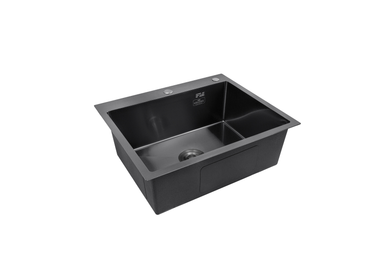 Кухонна мийка Kroner KRP Schwarze - 6050HM PVD (3.0/1.0 мм) CV025260