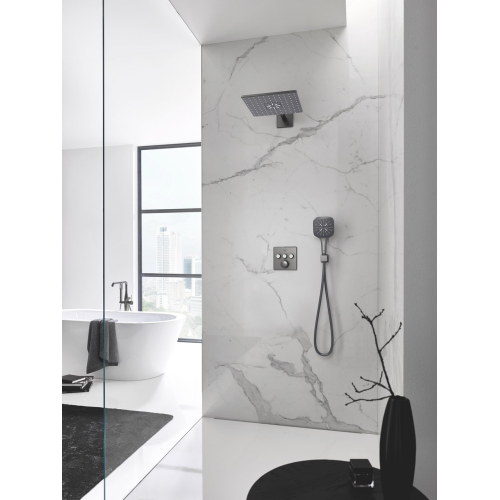 Зовнішня частина змішувача на 3 виходи GROHE GROHTHERM SMARTCONTROL 29126AL0 Графіт матовий