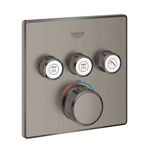Зовнішня частина змішувача на 3 виходи GROHE GROHTHERM SMARTCONTROL 29126AL0 Графіт матовий