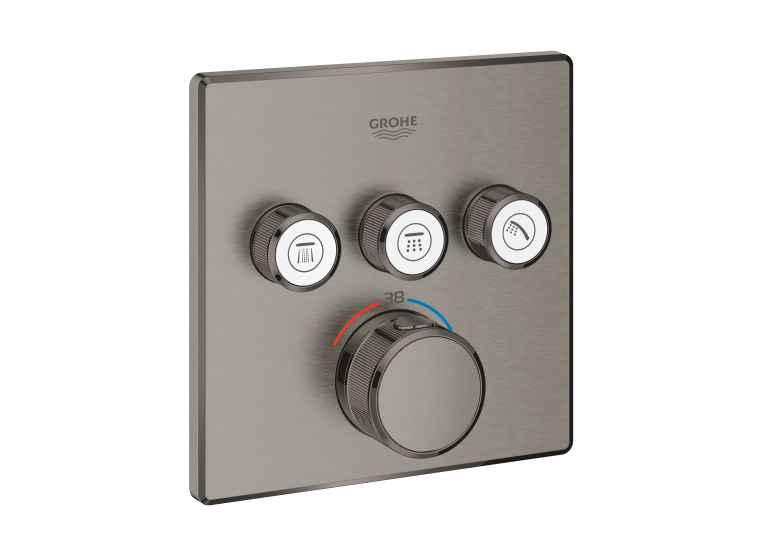 Внешняя часть смесителя на 3 выхода GROHE GROHTHERM SMARTCONTROL 29126AL0 Графит матовый