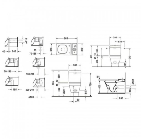 Унитаз напольный Duravit 2nd Floor 2106090000