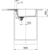 Franke Мийка кухонна Centro, фраграніт, прямокутник, з крилом, 780х500х200мм, чаша - 1, накладна, CNG 611-78 XL , онікс