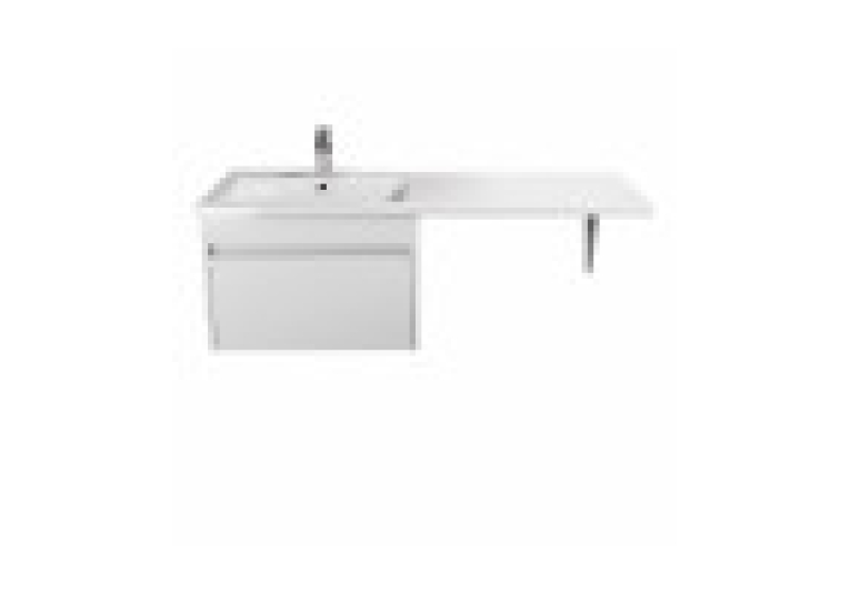 Тумба Мойдодыр Prime 60-А-W с умывальником Rodeo 120 L с крылом над стиральной машиной Подвесная 00-0008224