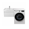 Тумба Мойдодыр Prime 60-А-W с умывальником Rodeo 120 L с крылом над стиральной машиной Подвесная 00-0008224