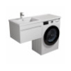 Тумба Мойдодыр Prime 60-А-W с умывальником Rodeo 120 L с крылом над стиральной машиной Подвесная 00-0008224