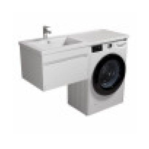 Тумба Мойдодир Prime 60-А-W з умивальником Rodeo 120 L з крилом над пралкою Підвісна 00-0008224