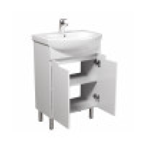 Тумба Мойдодир Tetris White 60 з умивальником Runa 60 біла 00-0008038