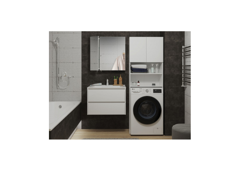 Пенал для ванни Мойдодир Soft Line П-64 над пральною машиною 00-0007026