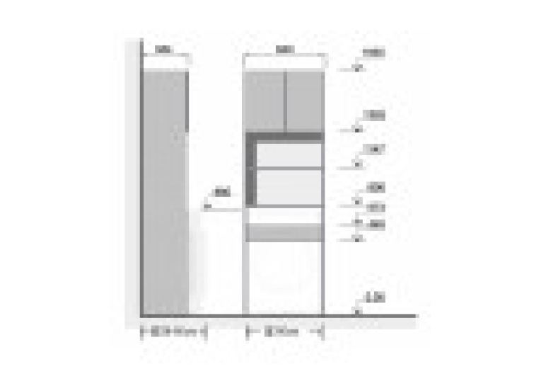 Пенал для ванни Мойдодир Soft Line П-64 над пральною машиною 00-0007026