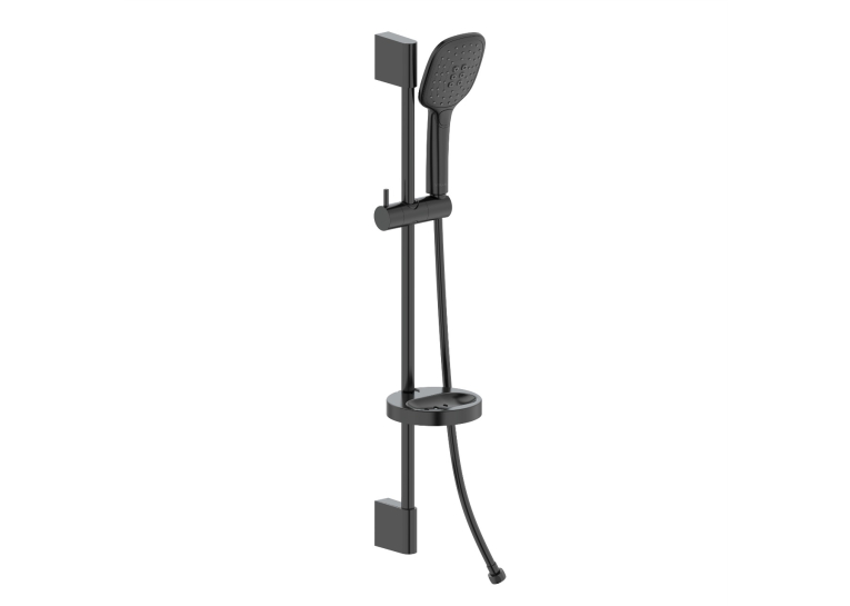 Душевый гарнитур CASCADA B55, лейка 100*247мм, 3 режима, штанга 72 см, шланг PVC 150см, мыльница, de la noche 1586.170604