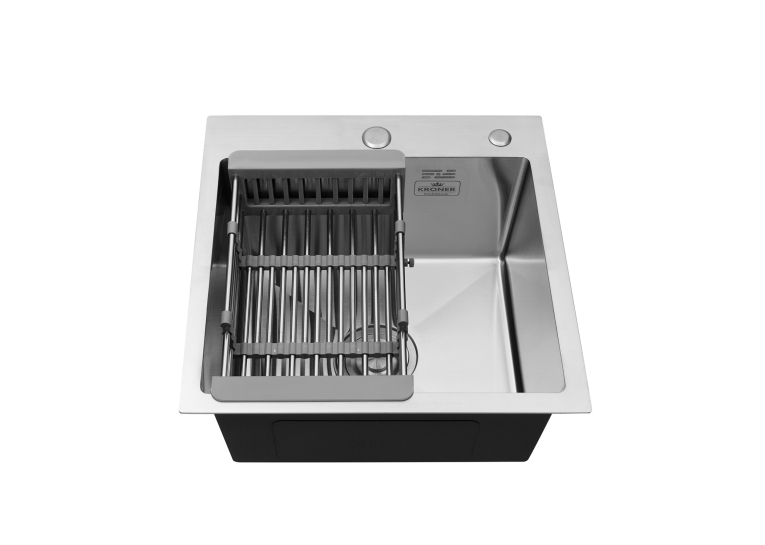 Кухонна мийка Kroner KRP Geburstet - 5050HM (3.0/1.0 мм) CV022800