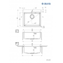 Мийка кухонна Deante Olfato, нерж.сталь, квадрат, без крила, 550х505х200мм, чаша - 1, універсальна, нерж ZPO_010B