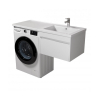 Тумба Мойдодыр Prime 60-А-W с умывальником Rodeo 120 R с крылом над стиральной машиной Подвесная 00-0008225