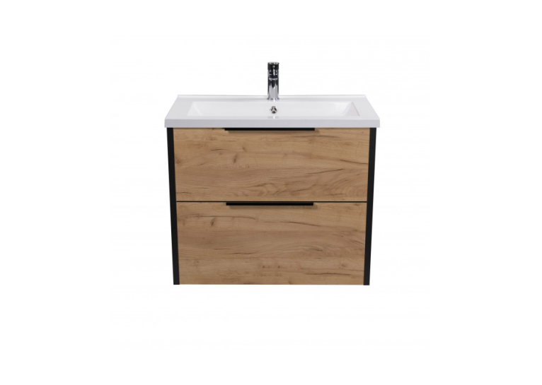 Тумба Мойдодир Line Craft 70 з умивальником Cosmo 70 дуб крафт 00-0008540