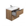 Тумба Мойдодир Line Craft 70 з умивальником Cosmo 70 дуб крафт 00-0008540