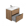 Тумба Мойдодир Line Craft 70 з умивальником Cosmo 70 дуб крафт 00-0008540