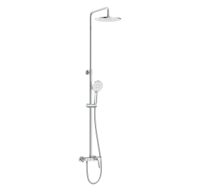 Душевая система Imprese BILA DESNE белые крышки, хром T-10262SR