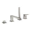 Одноважільний змішувач для ванни на 4 отвори Grohe Eurocube 19897DC1 Сталь