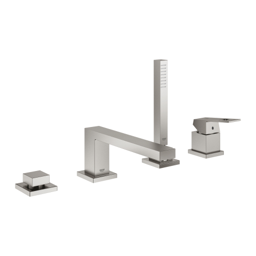 Одноважільний змішувач для ванни на 4 отвори Grohe Eurocube 19897DC1 Сталь