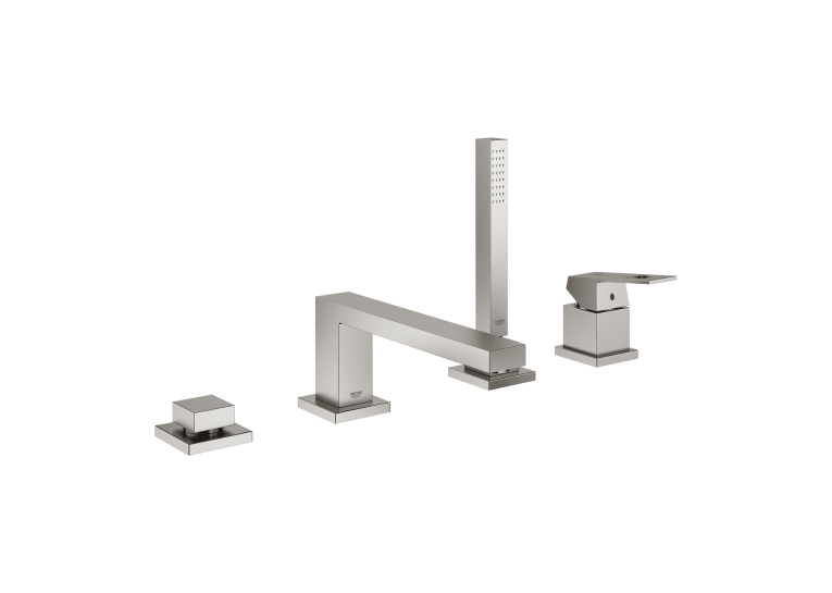 Одноважільний змішувач для ванни на 4 отвори Grohe Eurocube 19897DC1 Сталь