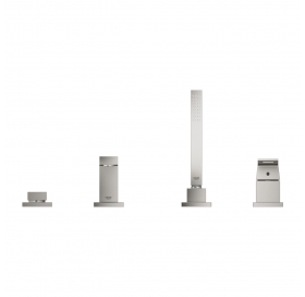 Одноважільний змішувач для ванни на 4 отвори Grohe Eurocube 19897DC1 Сталь