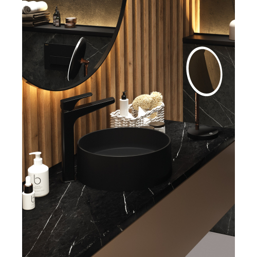 Гранитный умывальник для столешницы Deante SILIA nero CQS_NU4S