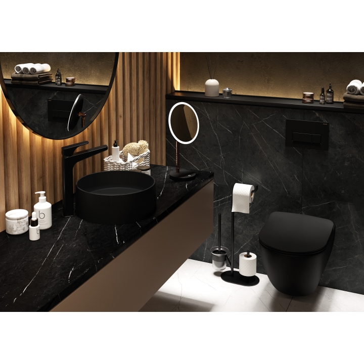 Гранитный умывальник для столешницы Deante SILIA nero CQS_NU4S