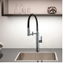Смеситель для кухни Ramon Soler Kitchen Pure Water с высоким гибким изливом и системой фильтрации воды Osmosis, черный матовый (898801MCNM38E306085)
