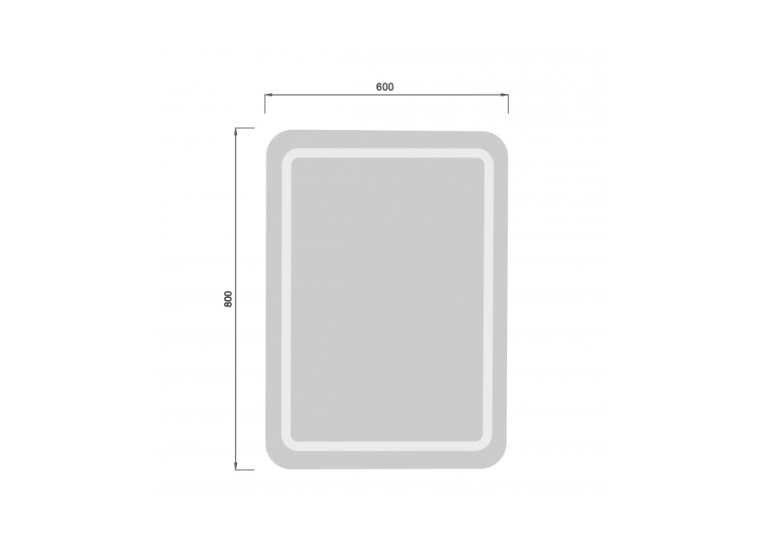 Дзеркало Мойдодир MD-LED 60х80 / 80x60 з LED-підсвіткою 00-00004283