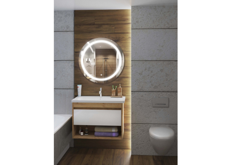Дзеркало з LED підсвіткою Мойдодир Sunny 80x80 з сенсором 00-0006244