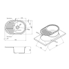 Кухонна мийка Kroner KRP Komposit COL - 7750 CV027418