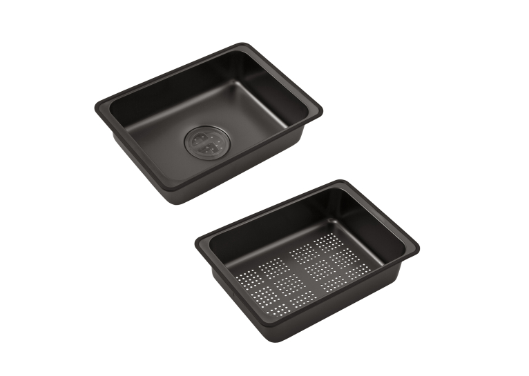 Кухонная мойка Kroner KRP Schwarze - SET7546ARTHM PVD (3.0/0.8 мм) CV033375