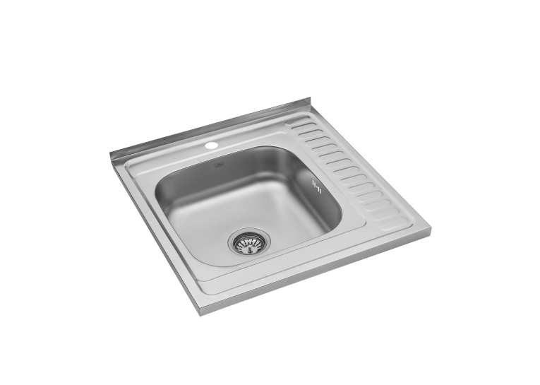 Кухонная мойка накладная Kroner KRP Dekor - 6060L (0.6 мм) CV022812