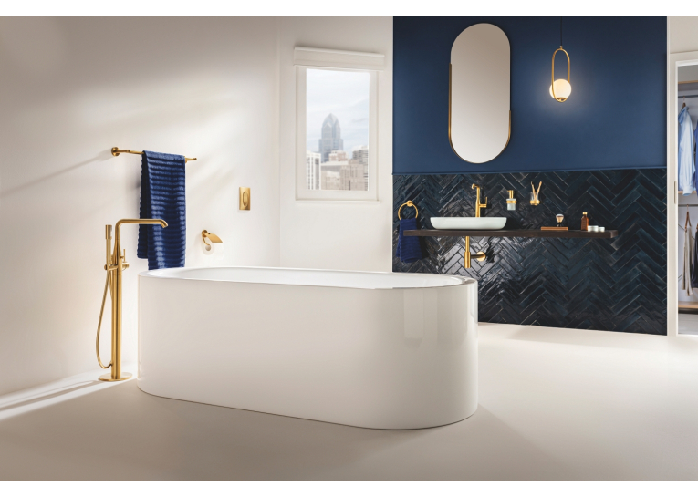 Одноважільний змішувач для ванни, монтажу для підлоги Grohe Essence 25248GN1 Золото матове