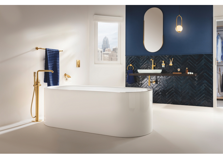 Одноважільний змішувач для ванни, монтажу для підлоги Grohe Essence 25248GN1 Золото матове
