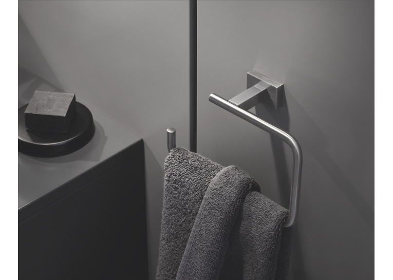 Тримач туалетного паперу без кришки Grohe Essentials Cube 40507DC1 Сталь