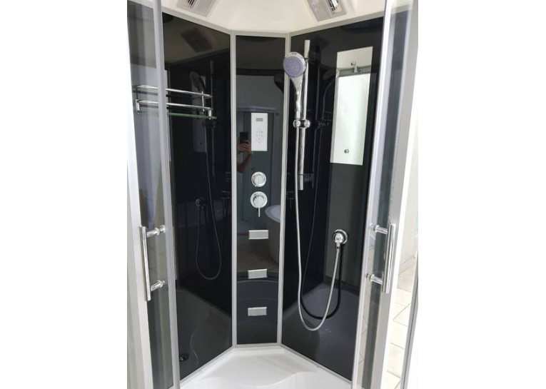 Душовий бокс Veronis BV-5-90 black 90х90х220 VE-BV590BLACK