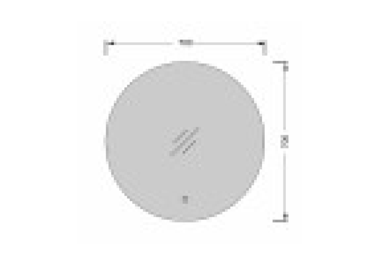 Дзеркало з LED підсвіткою Мойдодир Eclipse 70x70 S з сенсором 00-0006563