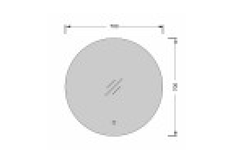 Зеркало с LED подсветкой Мойдодыр Eclipse 70x70 S с сенсором 00-0006563
