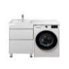 Тумба Мойдодыр Wing 60-W с умывальником Rodeo 120 L с крылом над напольной стиральной машиной 00-0008279