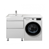 Тумба Мойдодыр Wing 60-W с умывальником Rodeo 120 L с крылом над напольной стиральной машиной 00-0008279