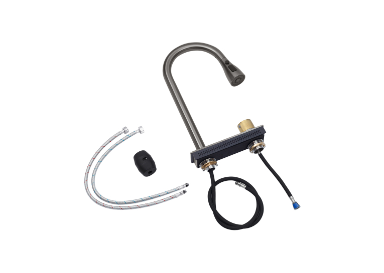 Кухонна мийка Kroner KRP Schwarze - SET7545HM PVD (3.0/0.8 мм) CV033382