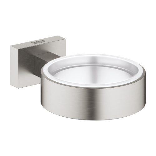 Тримач для склянки або мильниці Grohe Essentials Cube 40508DC1 Сталь