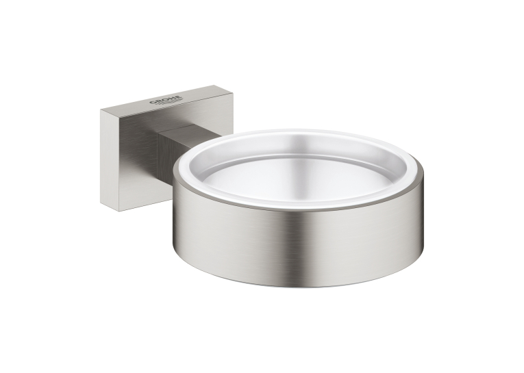 Тримач для склянки або мильниці Grohe Essentials Cube 40508DC1 Сталь